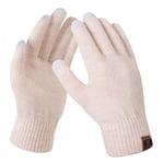 Bequemer Laden Femmes Hiver Chaud Gants Tactiles Thermique Tricot Gants de Travail Cadeau Femme pour Temps Froid avec Doublure Polaire