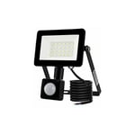 Projecteur led extérieur 20W avec détecteur de mouvement 6500K Projecteur led extérieur, IP66 avec lampe de sécurité à détecteur de mouvement, pour