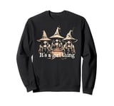 Its a Girl Thing. Halloween Witches. Vintage Witch Coven Sweatshirt