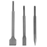 3pcs Hammer Chisel Bit Set For Electric Demolition Hammer Concrete Breaker UK