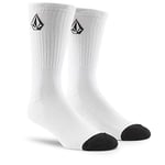 Volcom Full Stone Sock 3PK Chaussette Haute Homme, Blanc, FR Unique (Taille Fabricant : 3P)