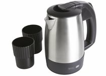 Wahl Small Travel Jug Kettle With 2 Cups 1000 W 500 ml S/Steel, Black - ZX946