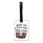 You're My Otter Half Visual Luggage Tag Suitcase Bag Valentines Day Girlfriend