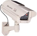 1 Grande caméra de Surveillance Solaire Dummy pour l'extérieur - Caméra factice avec Objectif et caméra Clignotante - Surveillance vidéo - Sécurité à Chaud Fake factice(Q1078)