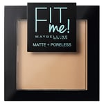 Maybelline New-York - Poudre Compacte Fit Me Matte & Poreless - Peaux normales à grasses - 220 Beige Naturel - 9 g