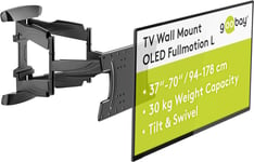 49956 Support Mural Tv Orientable Et Inclinable Pour Écrans 37-70 Pouces (94-178 Cm) / Accroche Television Mural Charge Max. 30 Kg/Fixation Murale Tv Pour Tele Vesa 400X200