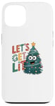 iPhone 13 Let's Lit Funny Cute Green Christmas Tree Lights Case