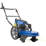 Hyundai 60cm / 23” Wheeled Grass & Field Trimmer - Petrol - 173cc / 4hp 4 Stroke Heavy Duty - Single Cylinder Horizontal - Adjustable cutting height - Foldable Handles - 3 years Warranty