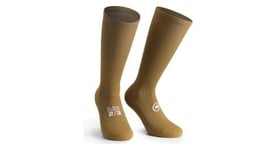 Chaussettes unisexe assos spring fall unisea marron