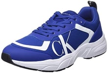 Calvin Klein Jeans Baskets De Running Homme Retro Tennis Mesh Chaussures De Sport, Bleu (Rich Navy/Black), 42