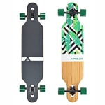 Apollo Longboard édition spéciale Board Complet y Inclus Outil en Forme de T, avec roulements à Billes ABEC High Speed, Drop-Through Freeride Skaten Cruiser Boards