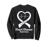 Heart Disease Awareness Keep The Beat Valentines Sweatshirt