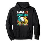 Vintage 12th Birthday Gamer 12 Year Old Gifts 12th Birthday Pullover Hoodie