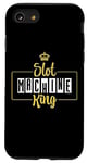 Coque pour iPhone SE (2020) / 7 / 8 Slot Machine King Mens Papa Grandpa Casino Jeux de hasard