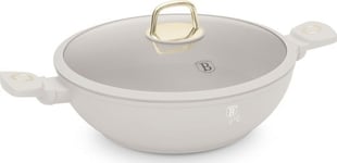 Stekepanne Berlinger Haus Titanium Wok Med Lokk 30Cm Berlinger Haus Bh-8065 Sahara