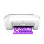 HP DeskJet 2810e All in One Printer | Perfect for Home | Colour | Wireless | Print, Scan & Copy | 3 Months of Instant Ink included Easy Setup & Reliable Wi-Fi | White