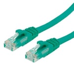 VALUE Cordon LAN Cat 6A Component Level | Câble réseau UTP Ethernet avec connecteur RJ45 | vert 7 m