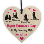 Personalised Valentines Day Gift For Wife Wood Heart Wife Gifts