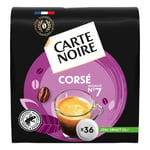 Café Dosettes Compatibles Senseo Corsé N°6 Carte Noire - La Boite De 36 Dosettes