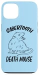 Coque pour iPhone 13 Funny Sabertooth Death Mouse Possum Lover