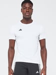 adidas Mens Running Adizero T-Shirt - White, White, Size M, Men