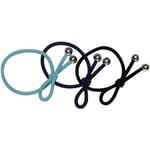 Beauty by Avalea Blue Hair Ties With Small Bow 3 stk