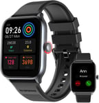 Montre Connectée Homme Femme Avec Appel Bluetooth, 1,85"" Smartwatch, 100+ Modes Sportifs, Moniteur De Pouls/Sommeil/Spo2, Assistant Vocal, Compatible Avec Iphone Et Android, Gris Sidéral[L1714]