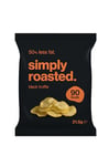 Simply Roasted - Black Truffle Crisps | Box of 24 x 21.5g bags | Less than 99 calories | 50% less fat | Low in Salt | Triple Cooked British Potato