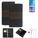 Phone Case + earphones for OnePlus Nord CE 2 5G Wallet Cover Bookstyle protectiv