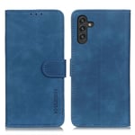 KHAZNEH Samsung Galaxy A13 5G/ A04s 4G Vintage Style Folio etui - Blå