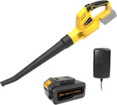 Werktough Cordless Leaf Blower 20V Powerful Electric Garden Yellow 