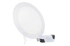 Panneau Luminaire À LED pour Placo Rond À Emboîtement 18w Effet Lumière Chaude