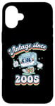 Coque pour iPhone 16 Plus 2005 Born Retro Vibes Cassette Tape Vintage 20th Birthday