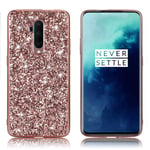 Glitter OnePlus 7T Pro skal - Rosa