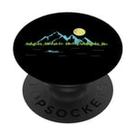 Nage sur glace fondue Winter Mountain PopSockets PopGrip Adhésif