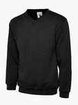 Premium V Neck Sweatshirt [X Large] [Black]