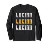 Lucian Name Vintage Retro Birthday Long Sleeve T-Shirt