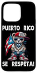 Coque pour iPhone 15 Pro Max Porto Rico Se Respeta PR Drapeau Ours Boricua Protest