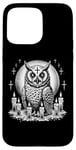 iPhone 15 Pro Max Sacred Satanic Owl with Candles | Dark Ritual Owl Witchcraft Case