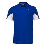 HEAD Club Tech Polo Shirt, Mens, Royal Blue, Extra Large