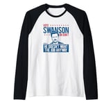 Parks & Recreation Vote Swanson Raglan Baseball Tee