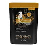 catz finefood Purrrr Kangouru Lot de 16 sachets de 85 g de Nourriture Humide pour Chats sensibles à la Nutrition Monoprotéine N° 107