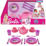 Barbie Tea Party Playset -15 Piece Barbie Picnic Tea Set | Role Play | Pretend Play | Play On The Go Kids Toys | Children Ages 3+ | By Sinco Creations