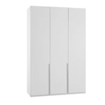 Armoire 3 portes WILMA 135 cm blanche