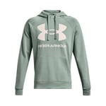 Under Armour Rival Fleece Big Logo Hoodie Ljusgrön Small Herr