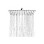 Carré,Pommeau de Douche Anti-Calcaire, Tête de Douche Pluie Economiseur d'Eau avec Buse en Acier Inoxydable 12 pouces/30cm finition Chrome Poli