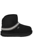 UGG Kids Classic Mini Crescent - Black, Black, Size 12 Younger