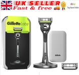 Gillette Labs With Exfoliating Bar Razor Travel Case Silver Edition