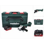 Metabo - w 18 l 9-125 Quick Meuleuse d'angle sans fil 18 v 125 mm + 1x Batterie 5,5 Ah + x - sans chargeur