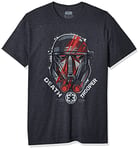 STAR WARS Men's Rogue One Death Trooper Squad Helmet Graphic T-Shirt, Charcoal Heather, XXXL